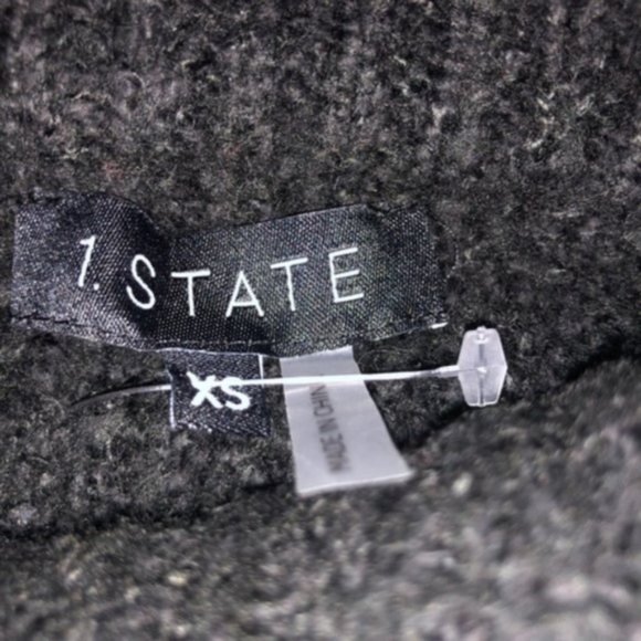 New 1.State Multitexture Mock Neck Sweater - Picture 4 of 4